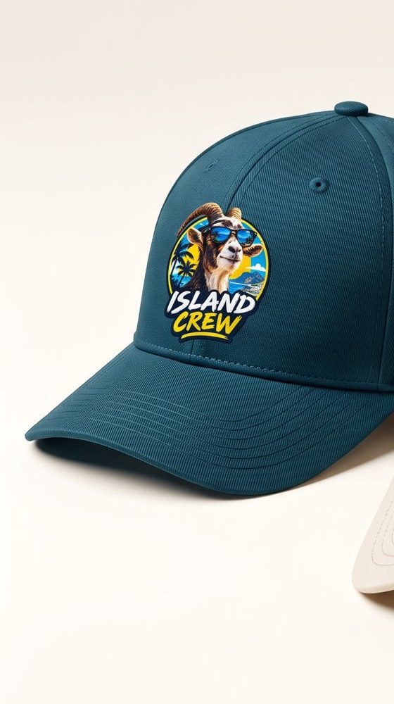 Teal cap